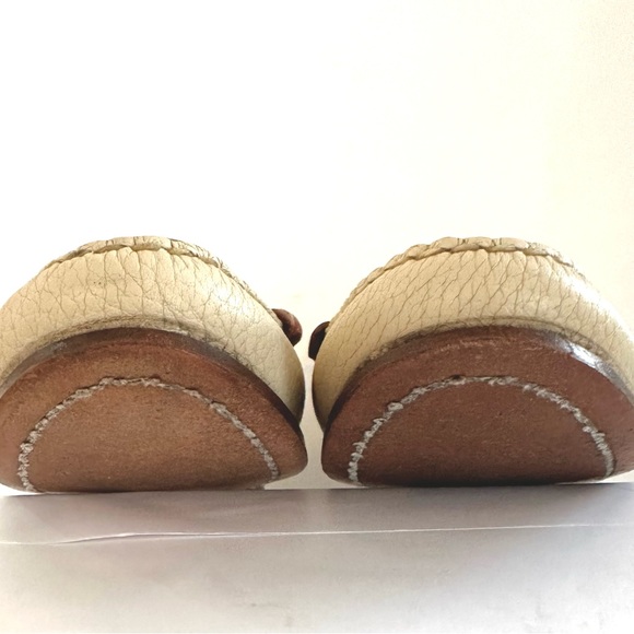 VTG RARE DOONEY & BOURKE 90s Y2K AWL CREAM/BRITISH TAN SLIP-ON PENNY LOAFERS Sz5 - Picture 10 of 15